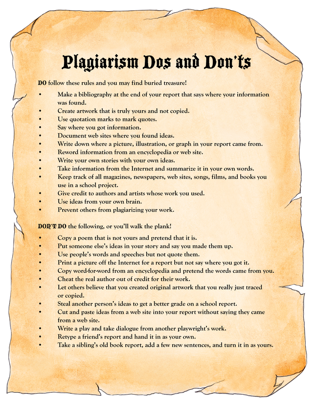 Dos and Don'ts List